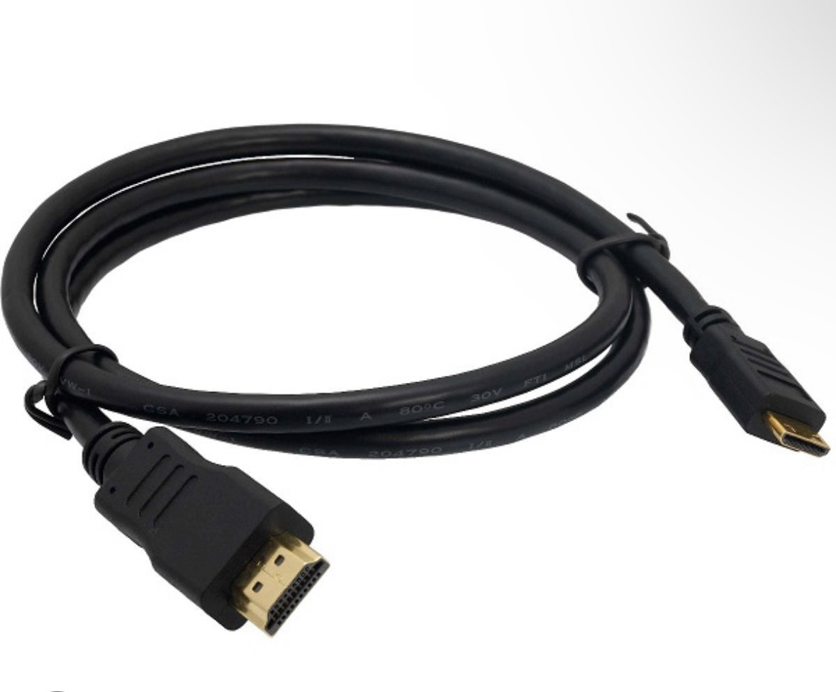 HDMI Cable 1m round wire Black