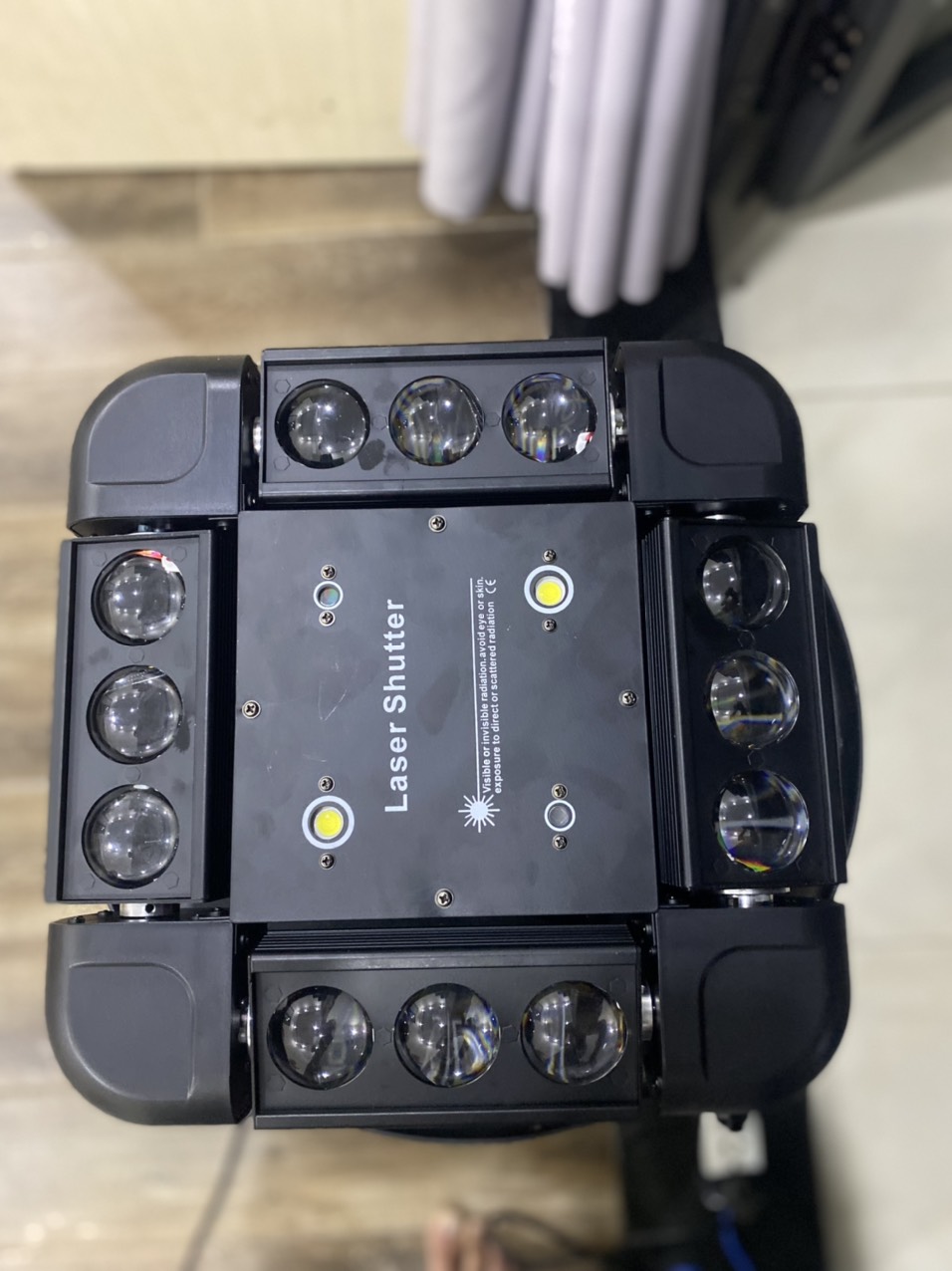 12 square led moving headlight & laser