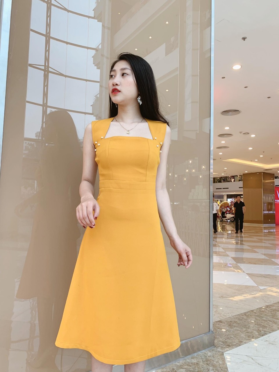 [HCM]Đầm sơ mi công sở DO13