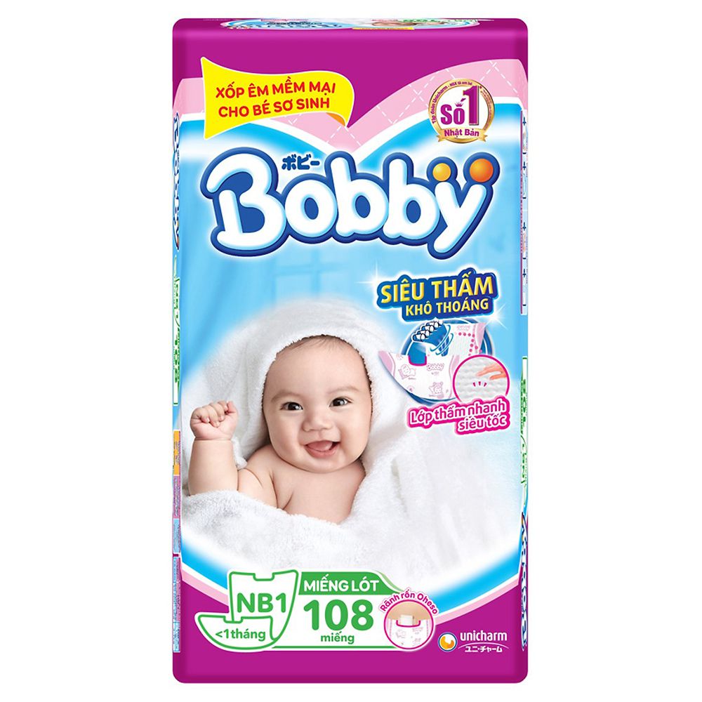 Miếng Lót Sơ Sinh Bobby Fresh Newborn 1 - 108 Miếng (Nb1 108)