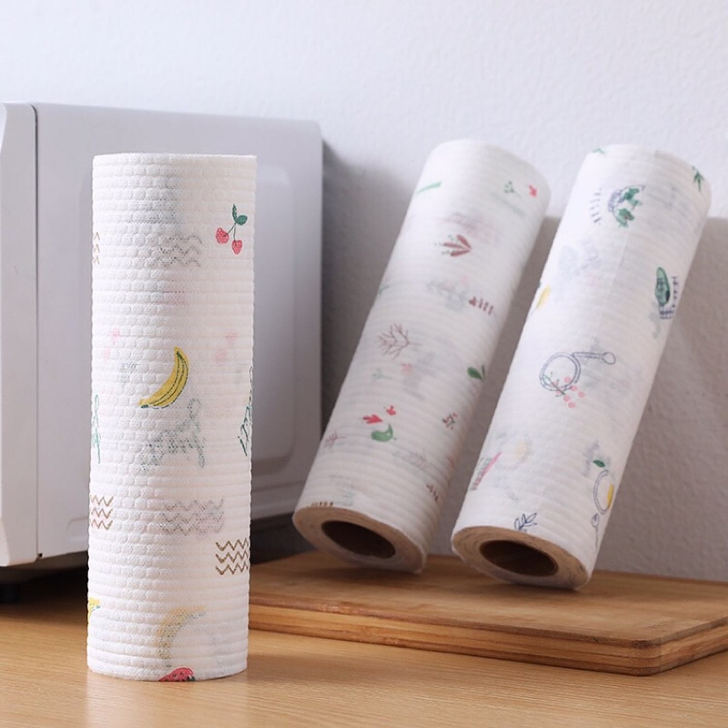 Cuộn 220 tơ` Khăn Giấy Lau Bếp Đa Năng 20 - 25cm