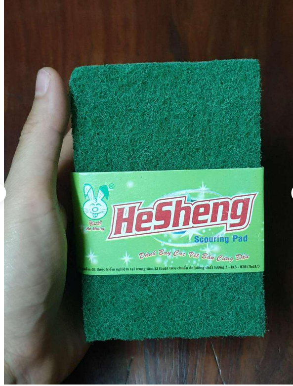Miếng rửa chén cước xanh chà xoong nồi