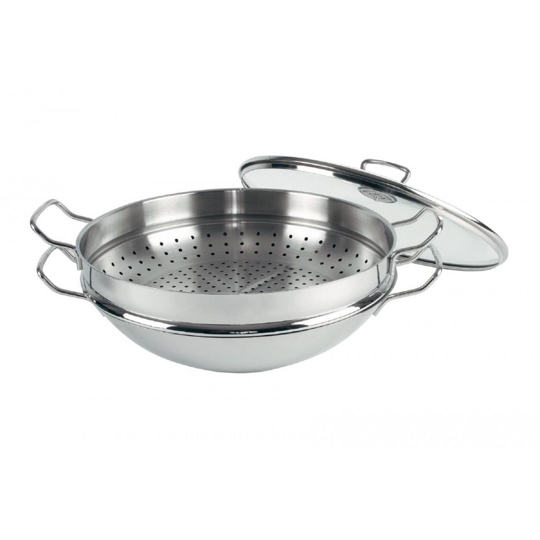 [Trả góp 0%] Chảo Xào - Hấp WMF Wok Macao 36cm