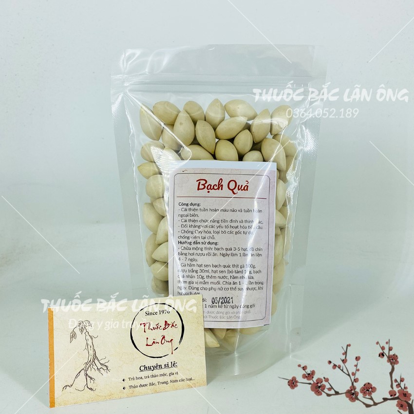 Dried Ginkgo Nuts 100g, Large, Clean Seeds, Ingredients for Making Sweet Soup, Steaming Bird's Nest, Stewing Chicken, Helps Improve Health