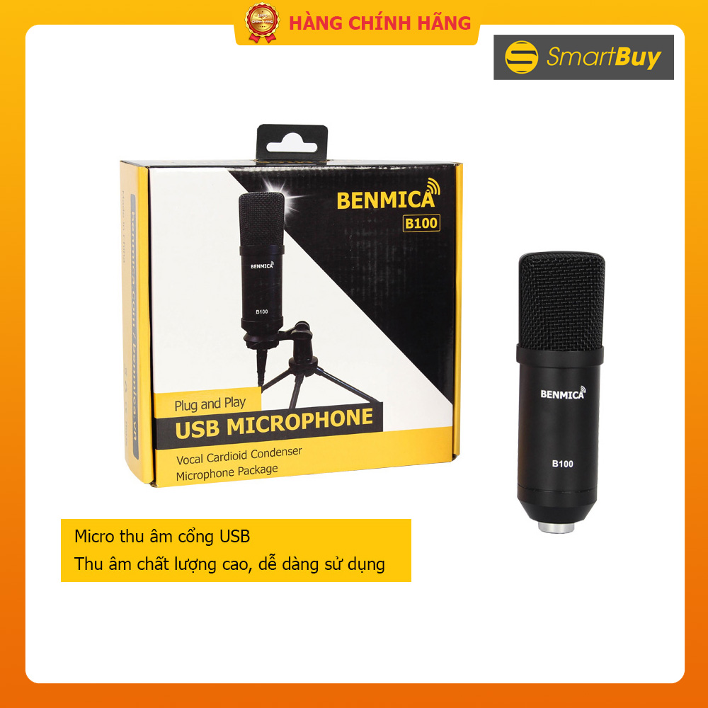 Micro thu âm cổng USB Benmica B100 - Hàng chính hãng