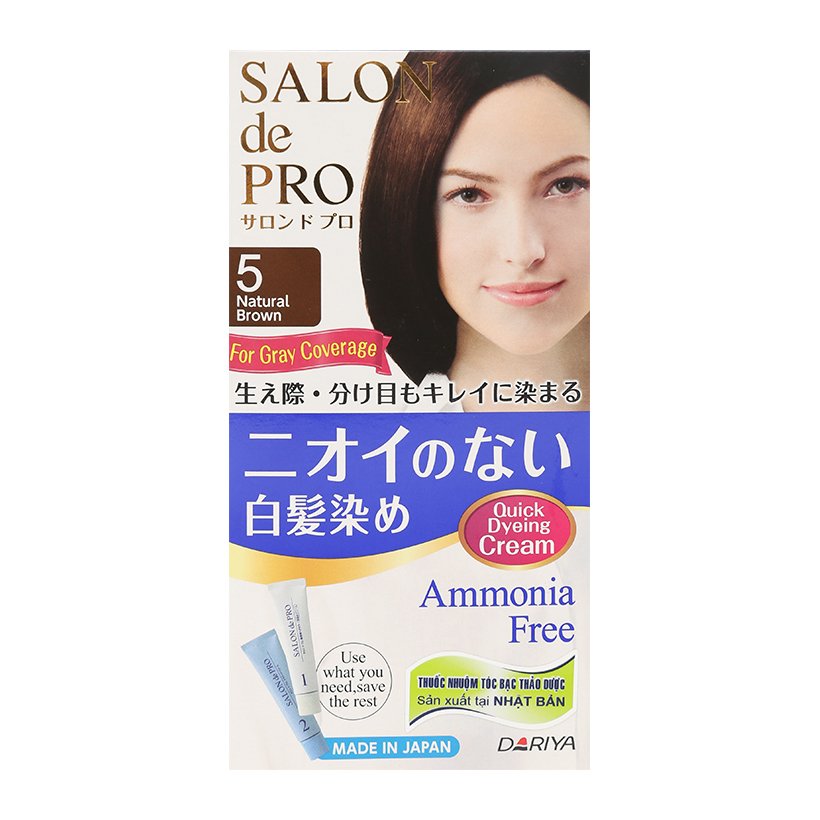 THUỐC NHUỘM TÓC SALON DE PRO SỐ 5 - MÀU NÂU TỰ NHIÊN ( NHẬT BẢN)