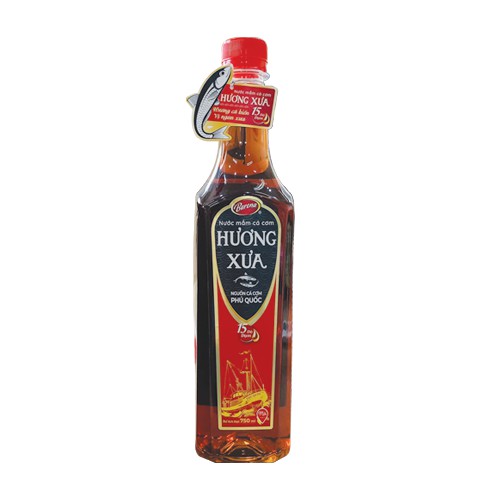 Nước mắm cá cơm Hương Xưa 15 độ đạm 750ml