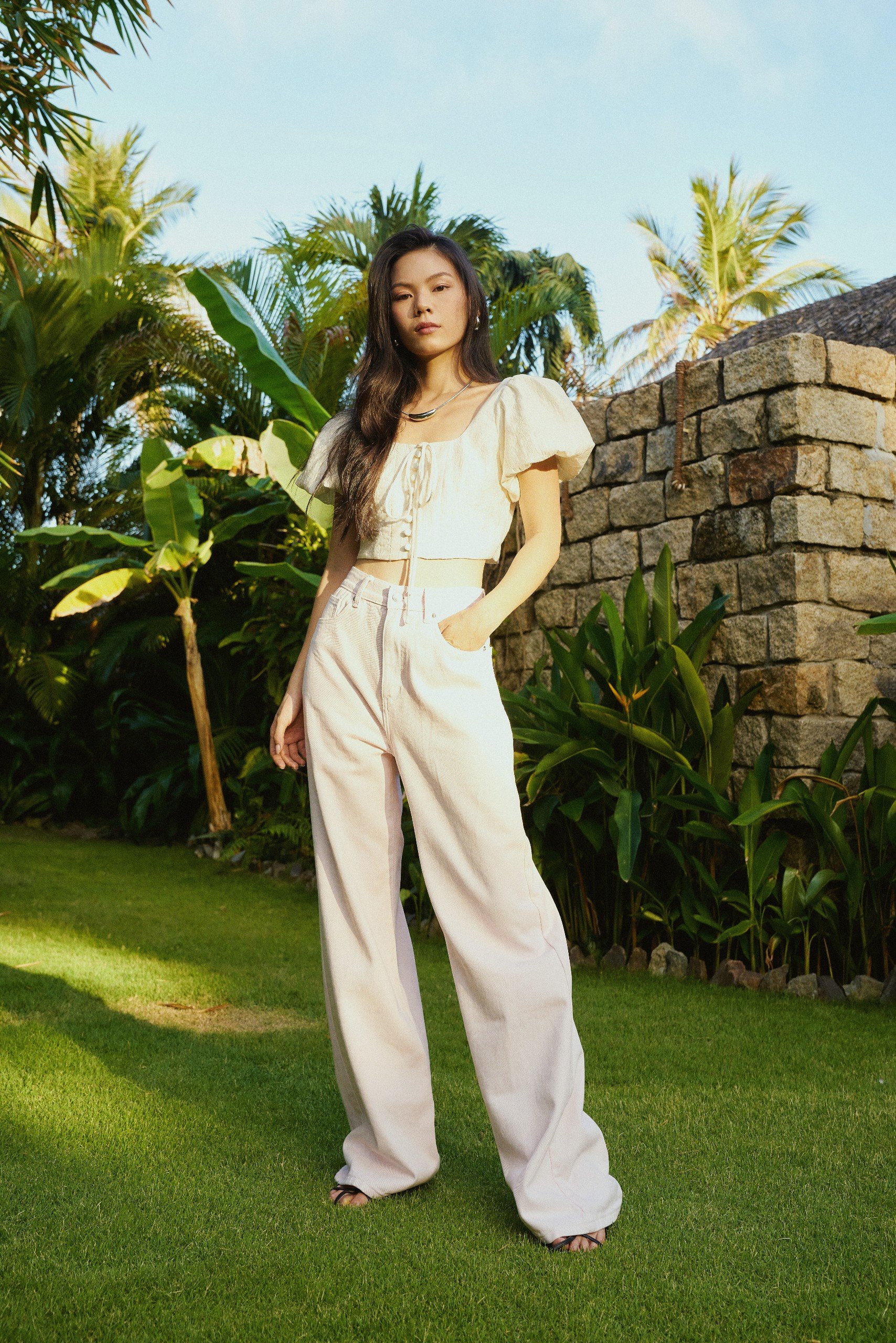 KIDO - Áo croptop tay phồng FREYA TOP