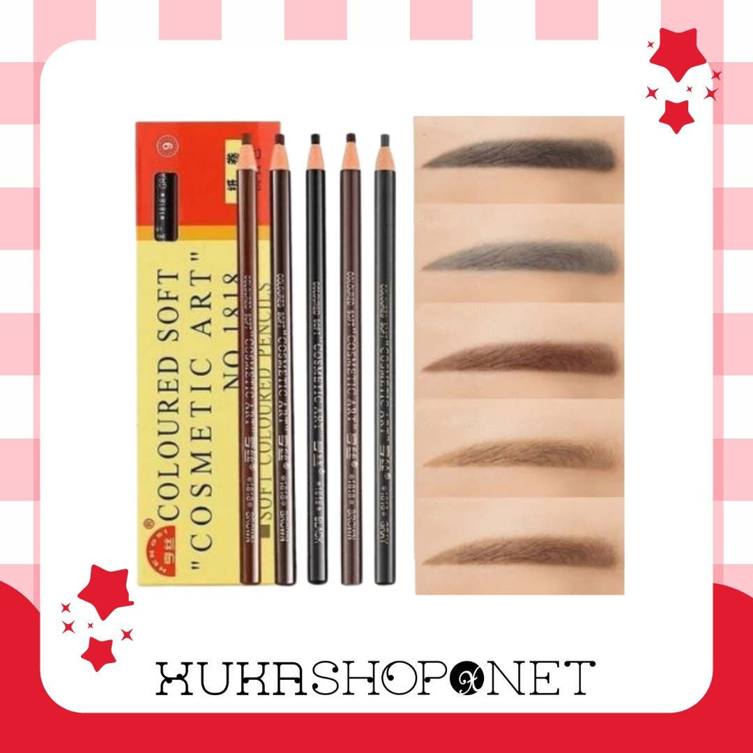 Chì Xé Kẻ Chân Mày Cao Cấp Chống Trôi Chống Thấm Phẩy Sợi Chân Mày Coloured Soft Cosmetics Art