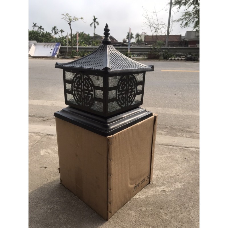[HCM]ĐÈN TRỤ CỔNG NHÔM ĐÚC D300