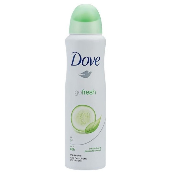 Xịt khử mùi Dove 48h Go Fresh - Cucumber & Green Tea, cam kết hàng đúng mô tả, chất lượng đảm bảo an toàn đến sức khỏe người sử dụng, đa dạng mẫu mã, màu sắc, kích cỡ