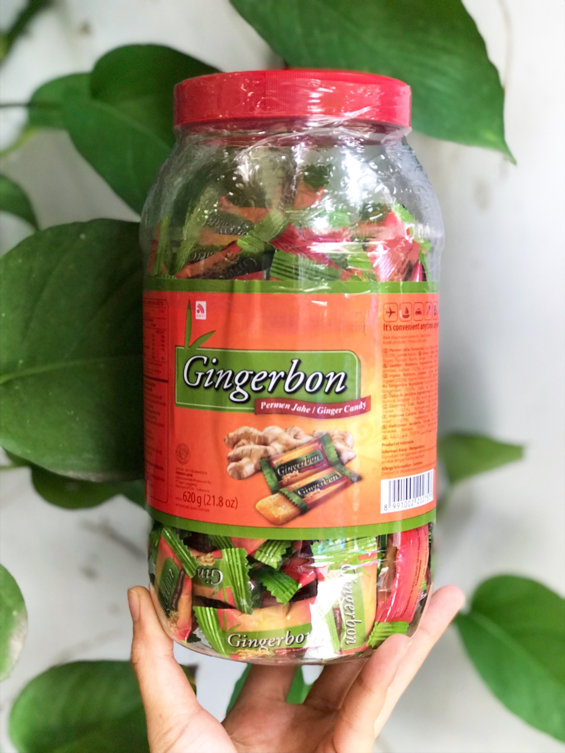 Kẹo Gừng Dẻo Gingerbon Ginger Candy (Hủ 620g)