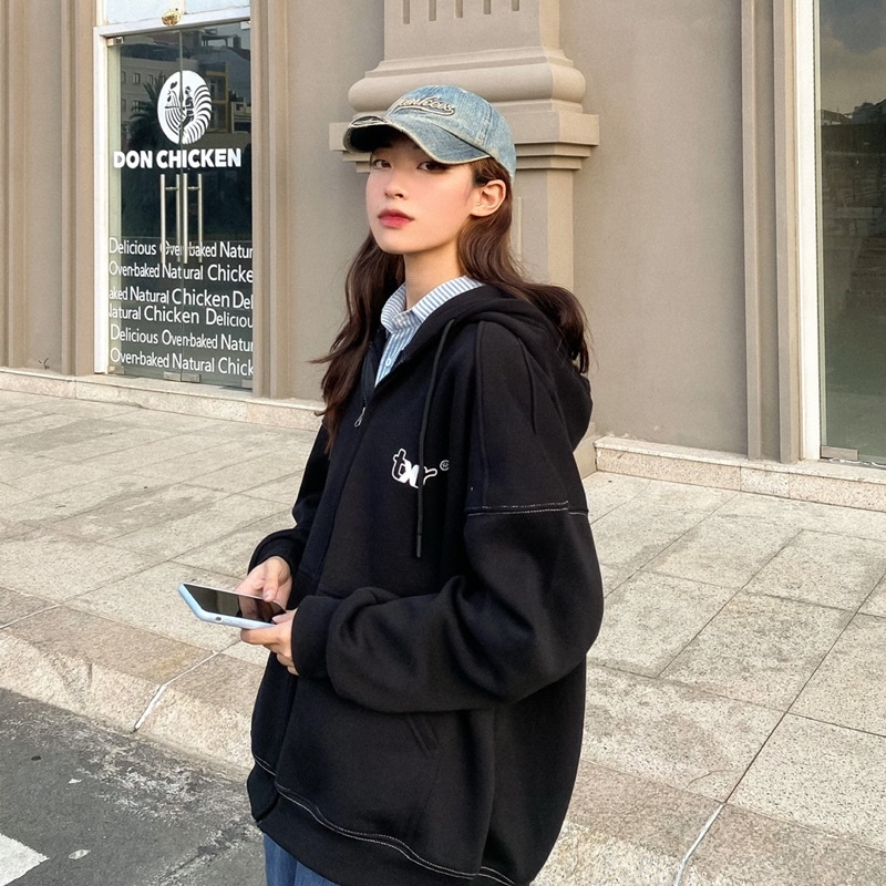 Hoodie Zip Basic / THOXRI