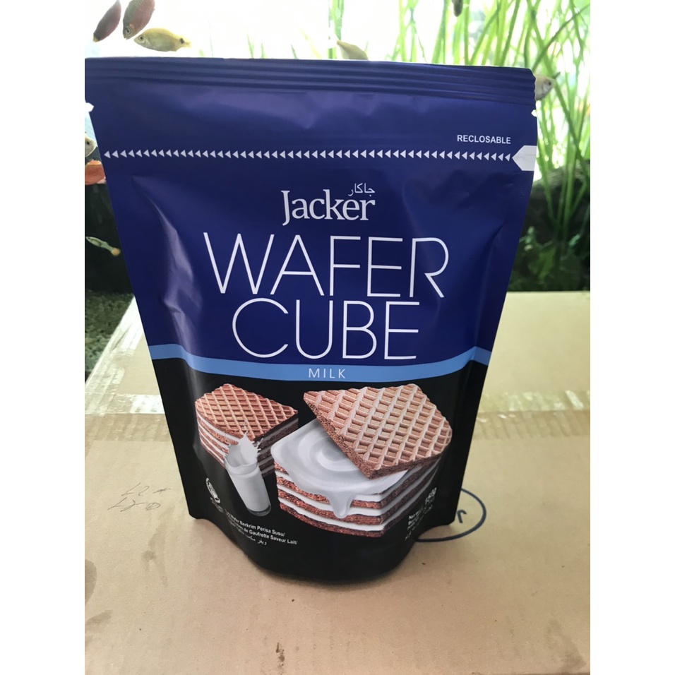 Bánh Xốp Kem Jacker Malaysia Hương Sữa Wafer Cube Milk