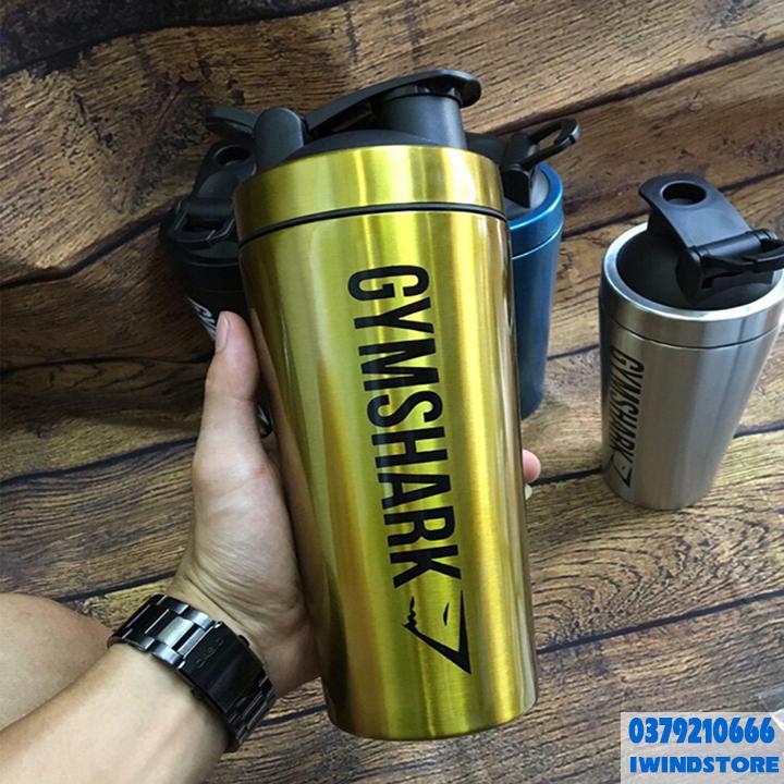 Bình Lắc Sharker  Bình Nước Inox Gym Shark