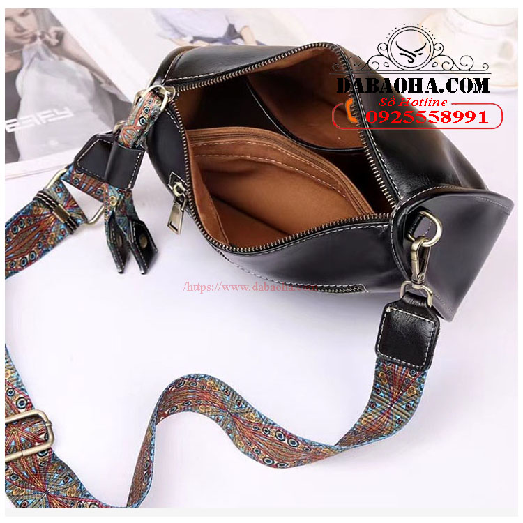 Túi xách đeo vai nữ da bò cao cấp BHM024 chuẩn da thật