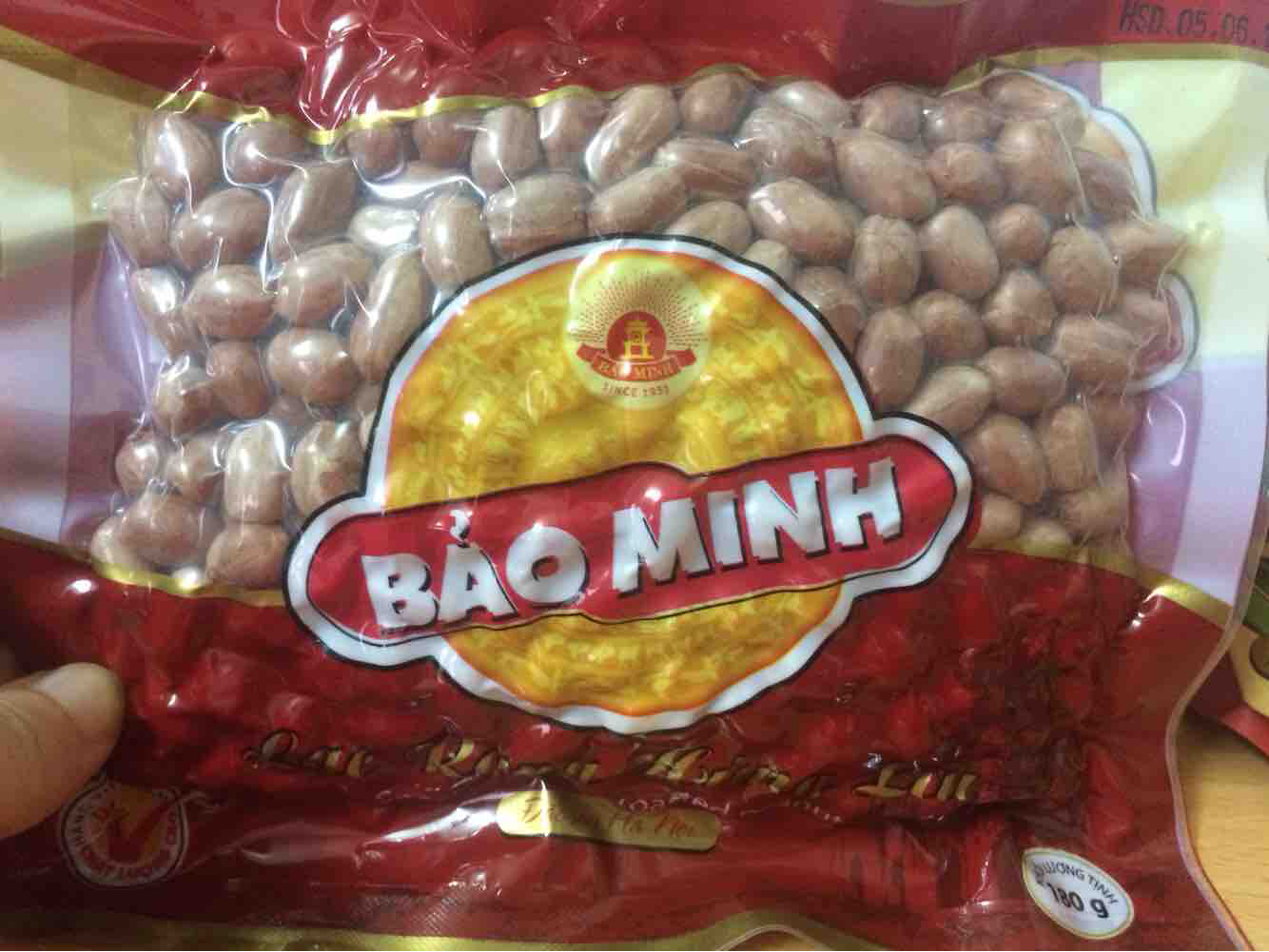 Lạc rang húng lìu gói to 180gr