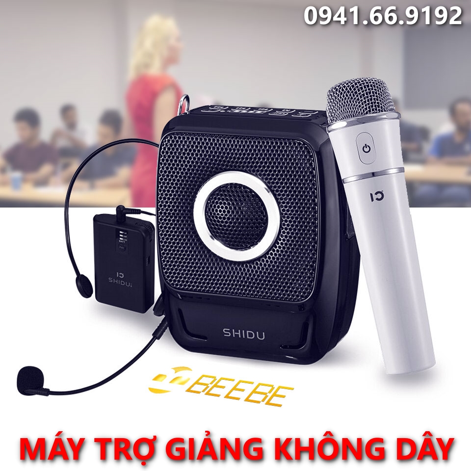 SHiDU SD-S92 - Máy Trợ Giảng Micro Không Dây Với 2 Micro Tiện Lợi (Có Bluetooth)