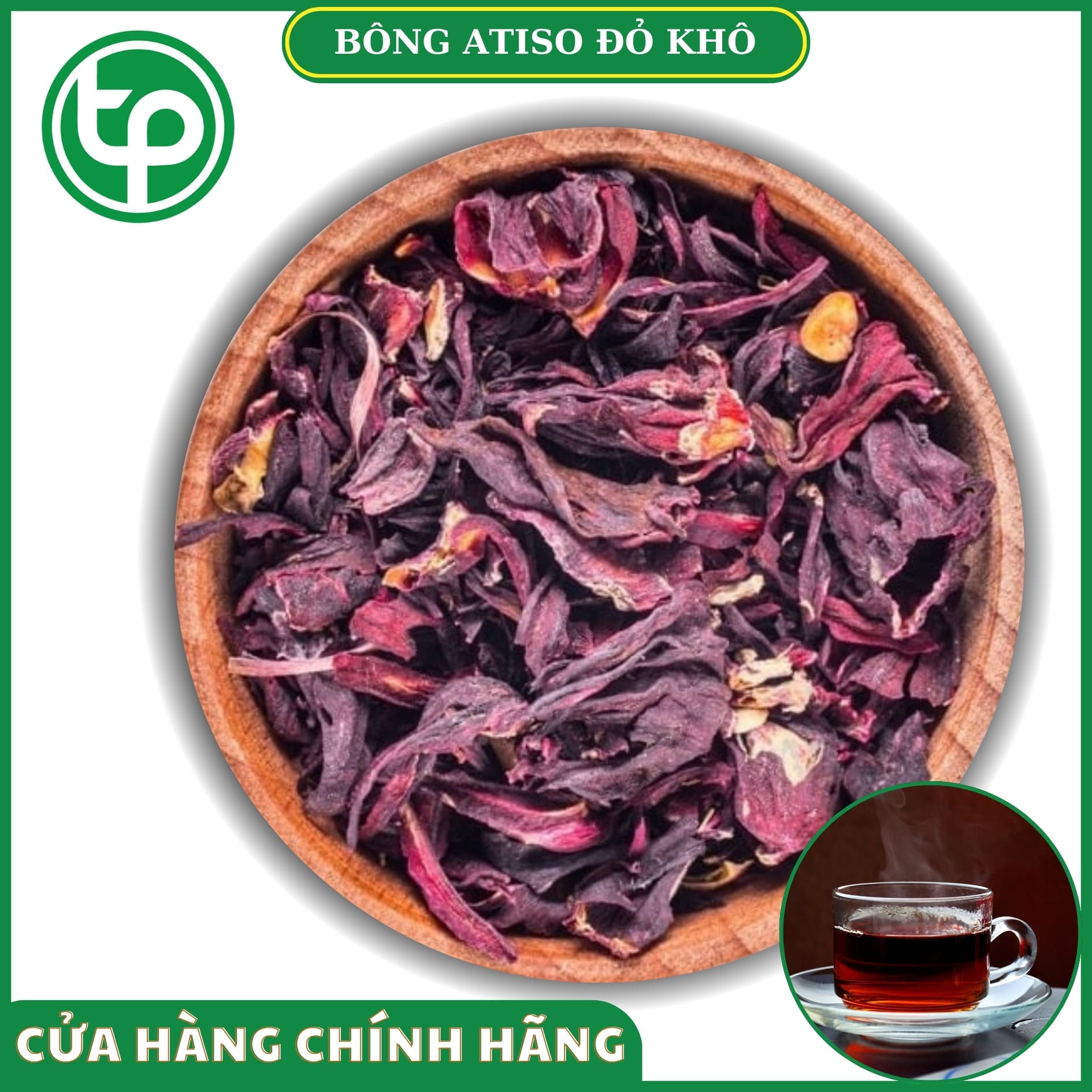 Trà hoa atiso đỏ khô 100g - Thảo Dược Tấn Phát
