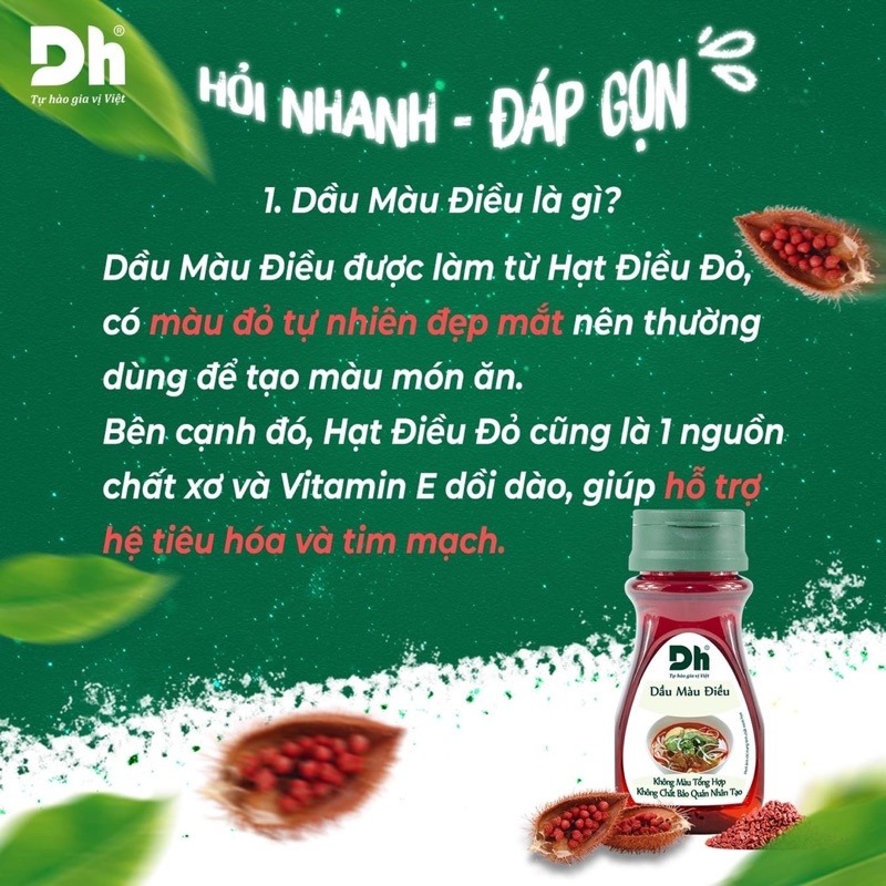 Dh Foods Dầu Màu Điều 90ml