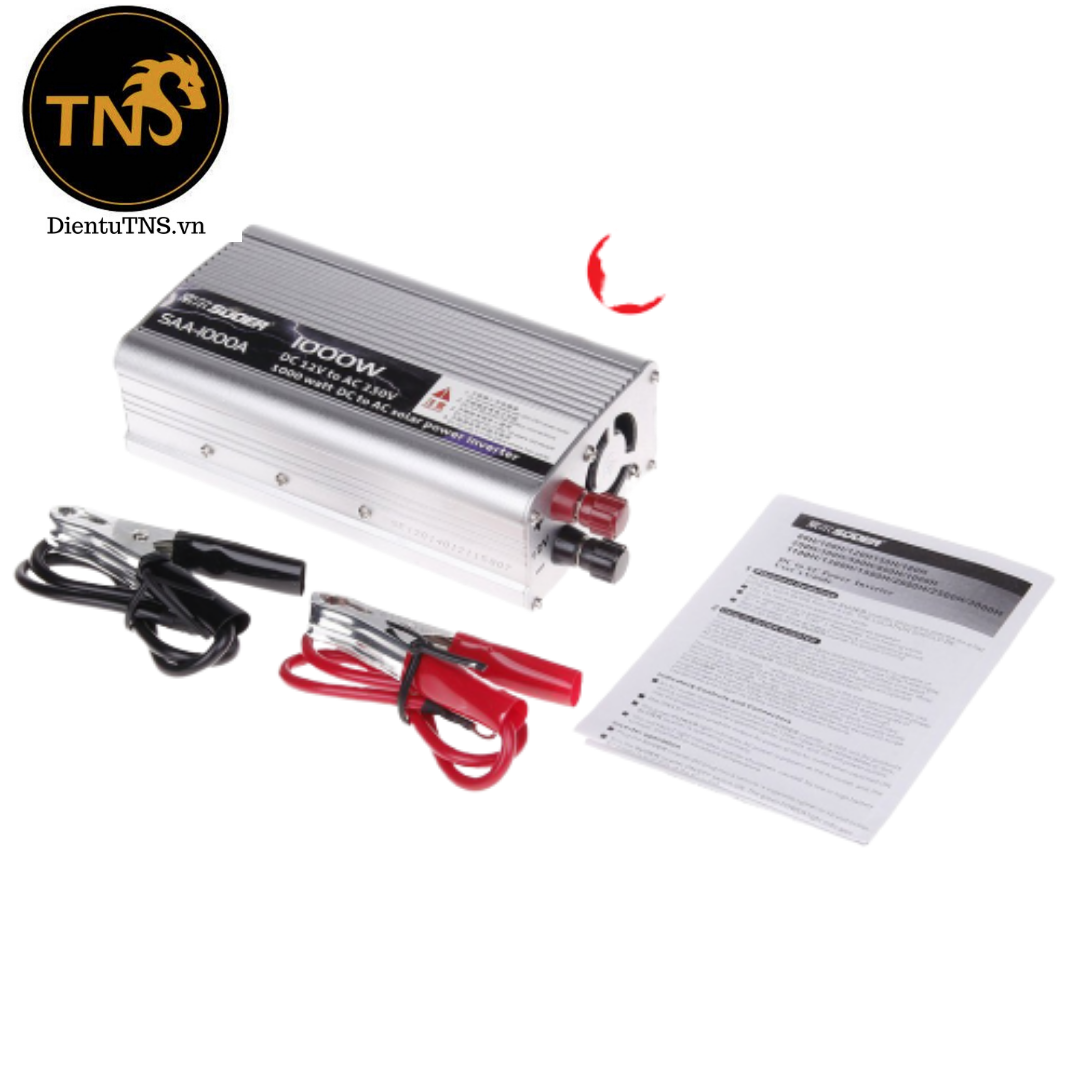 [HCM]Máy phát điện INVERTER SUOER SAA-1000A 12V-220V