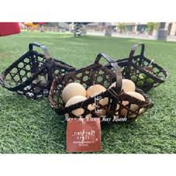 Giỏ tre mây tre đan màu đen giá rẻ