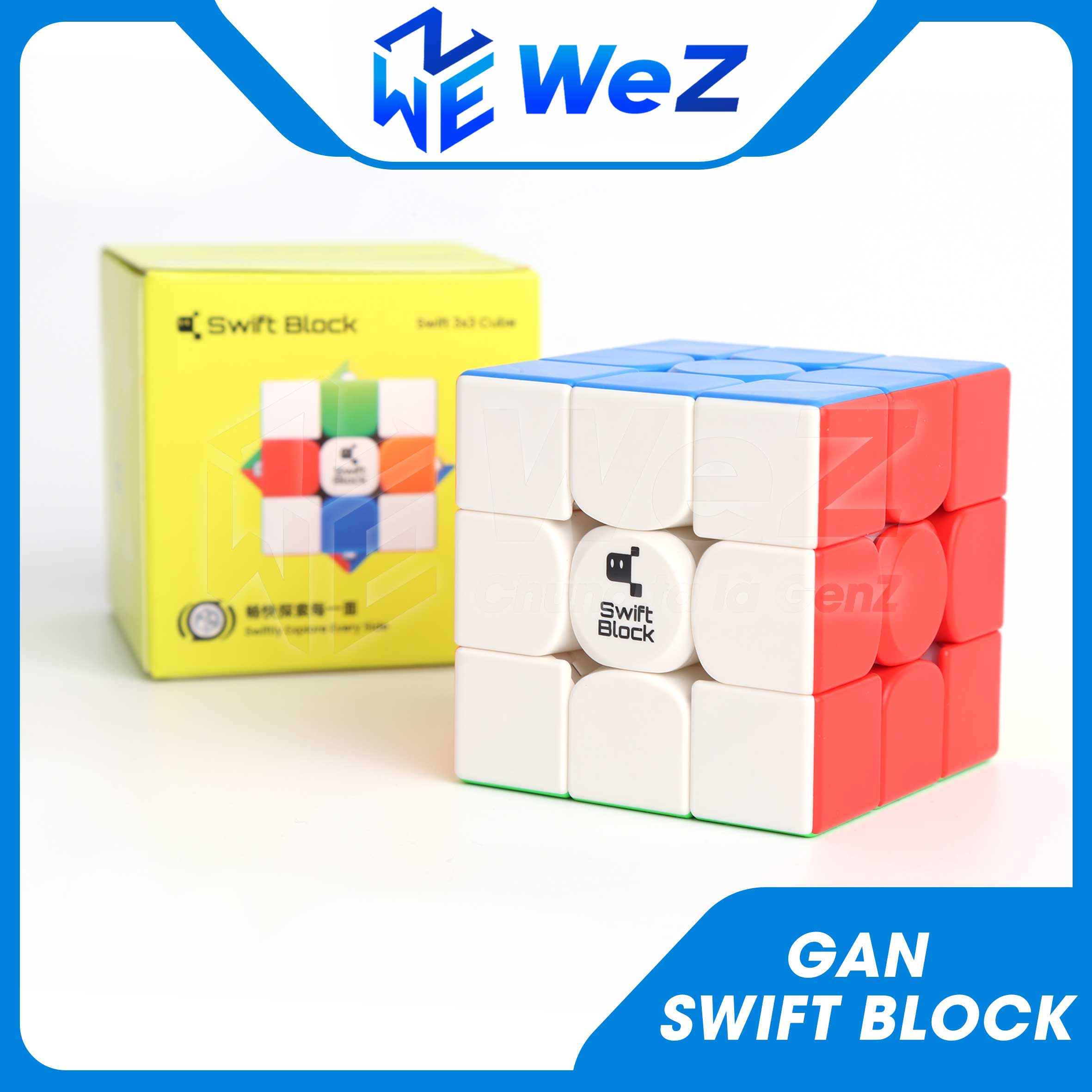 Cheap 3x3 gan swift block stickerless magnet cube-cheap 3x3 gan swift block magnet cube-Wez toys