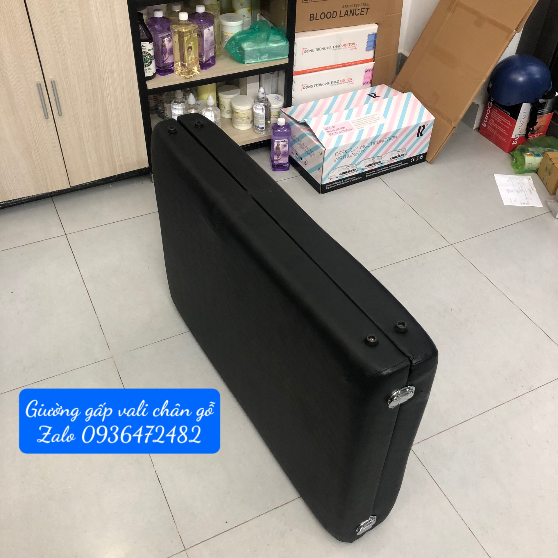 Giường Vali - giường spa xếp vali