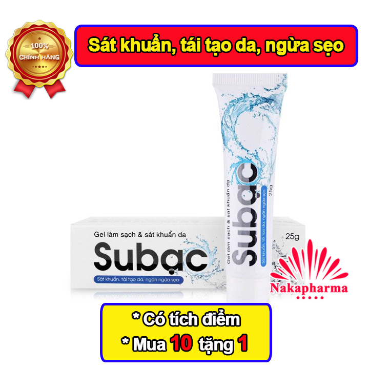 Gel làm mát và sát khuẩn Subac