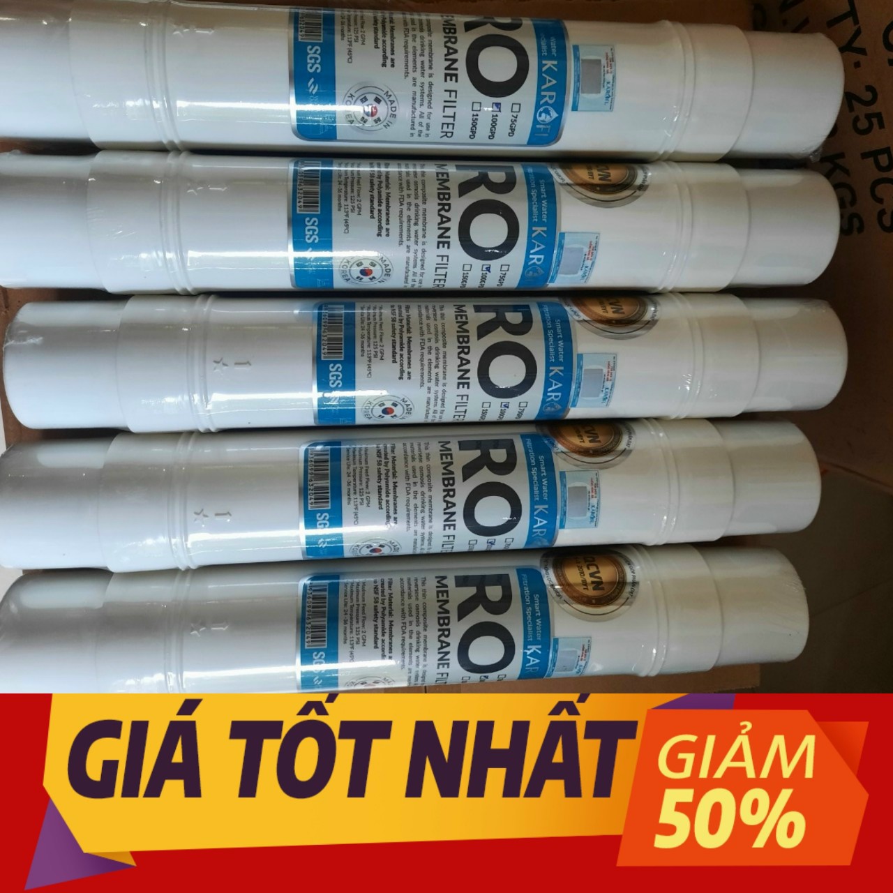 Màng RO đúc Karofi - Màng RO Hàn Quốc Karofi Membrane 100GPD