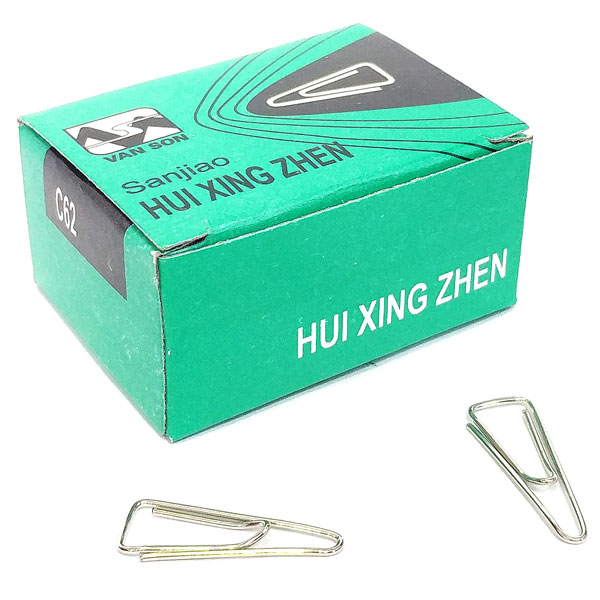 COMBO 3 HỘP KIM KẸP GIẤY TỜ HÌNH TAM GIÁ C62