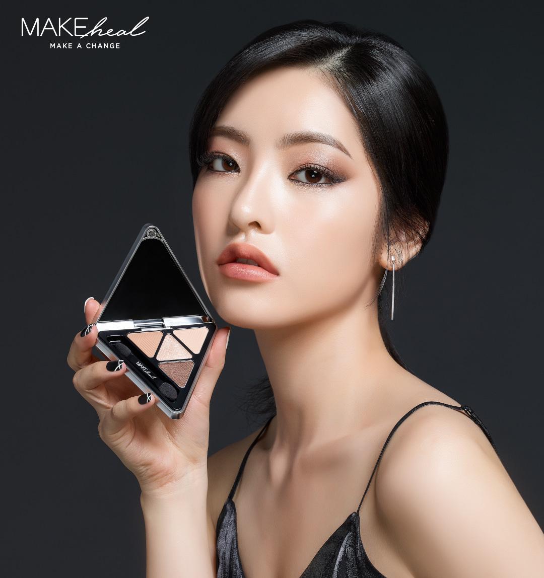 [HCM]Bảng Phấn Mắt 4 Màu MAKEheal Hidden Triangle Palette 4g