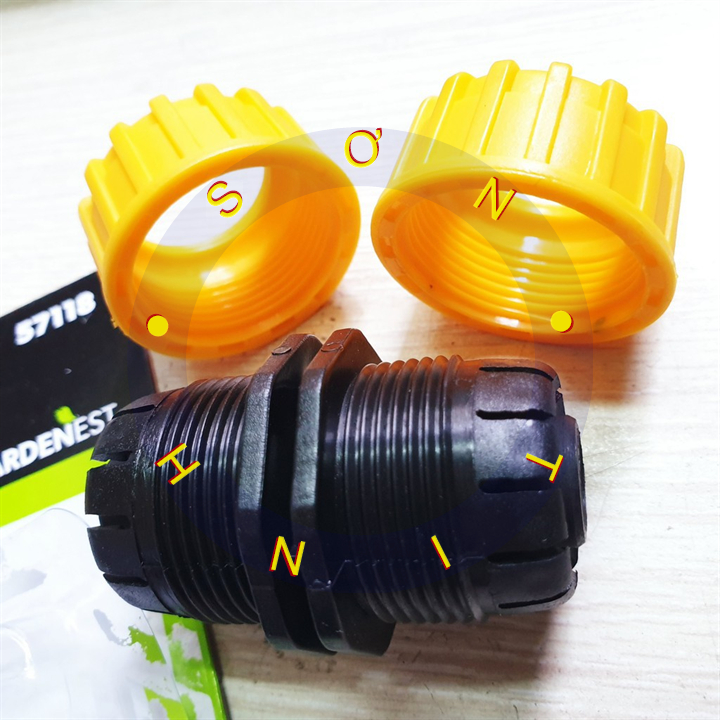 57118 đầu nối ống 1/2" tolsen
