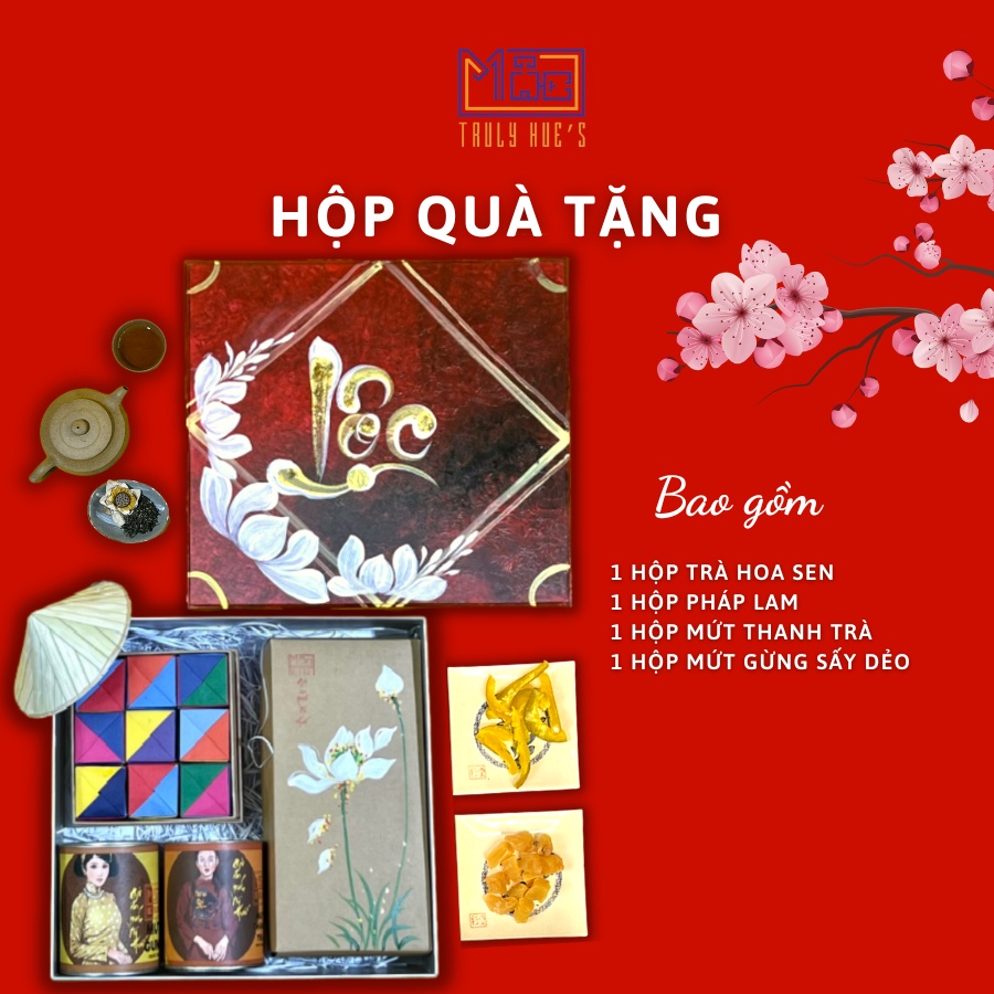 [QUÀ TẾT 2024] Set Hộp Quà Tặng Tết - Mộc Truly Huế