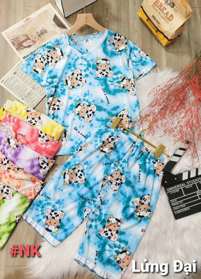 Set Đồ Bộ Nữ Xinh Xắn Trẻ Trung Thun Cotton đa dạng mẫu dưới 50kg tùy theo chiều cao