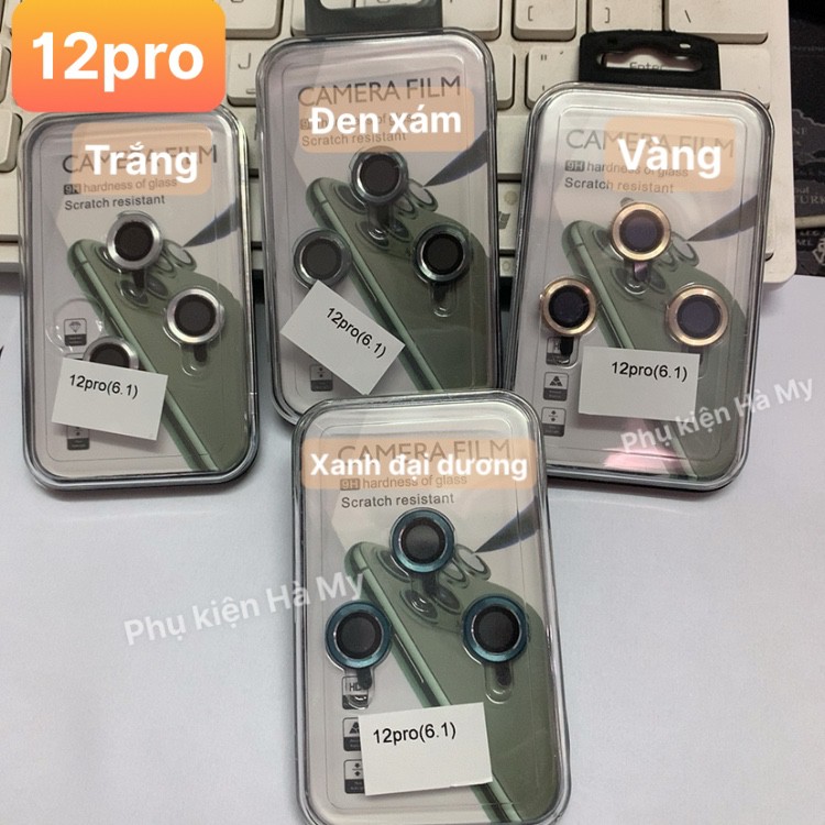 [VÒNG CAMERA 12] Cường Lực Camera - Bảo Vệ Camera IPhone 12 Pro Max, 12, 12PRO, 12Mini HÀNG FULLBOX