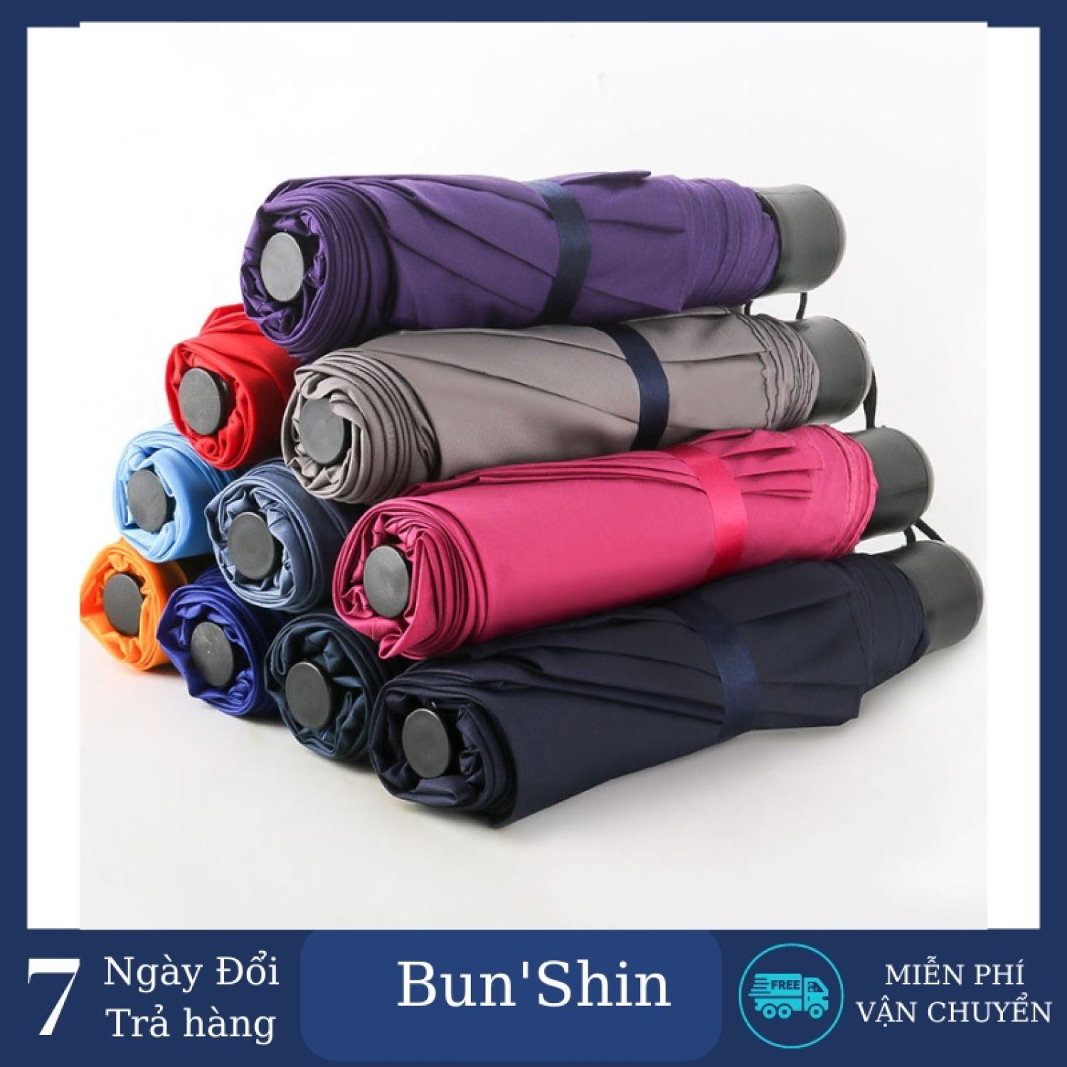 Ô gấp, dù gấp, ô gấp gọn ( màu ngẫu nhiên )