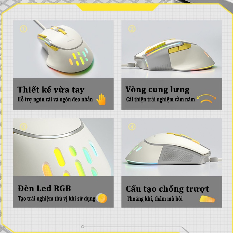 Chuột không dây Gaming Langtu G3 có Led