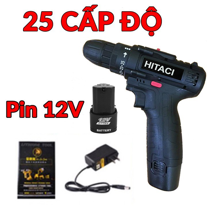 máy khoan pin - Máy khoan pin 2 tốc độ