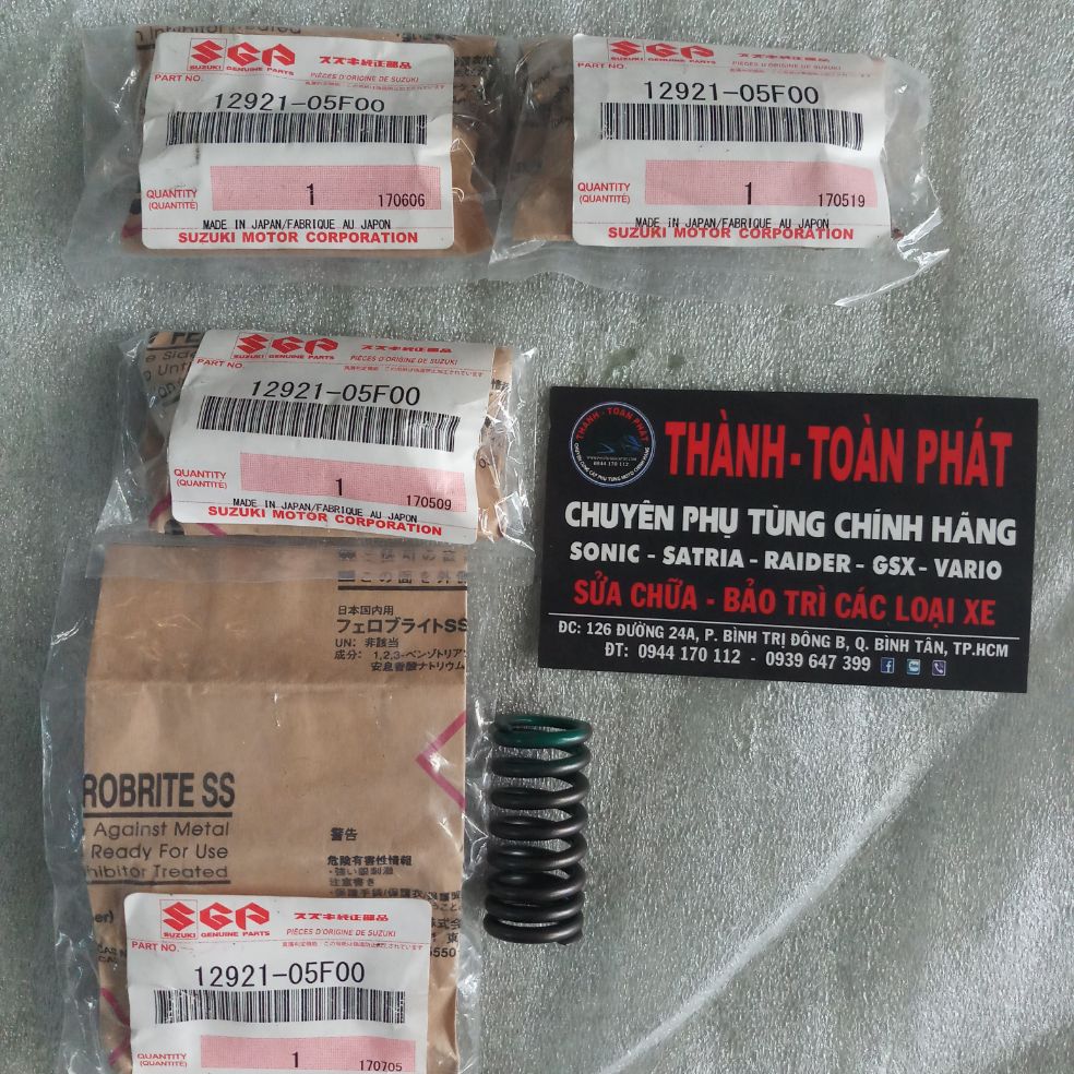 Bộ lò xo đầu FXR cho Raider xăng cơ(4 cái)
