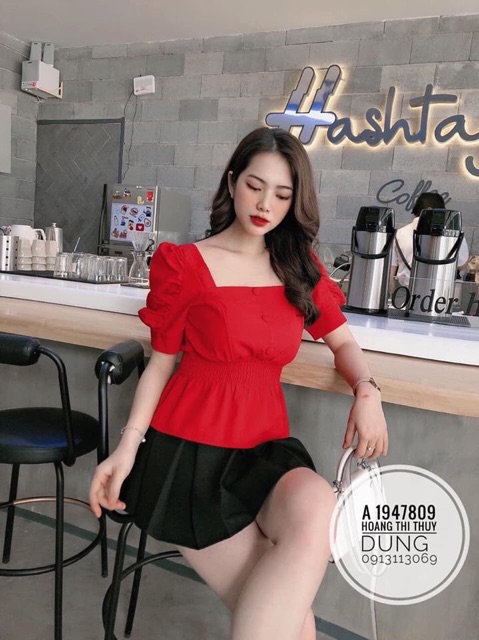 [HCM]Áo Peplum Tay Phòng Bigsize 60 Đến 90KG