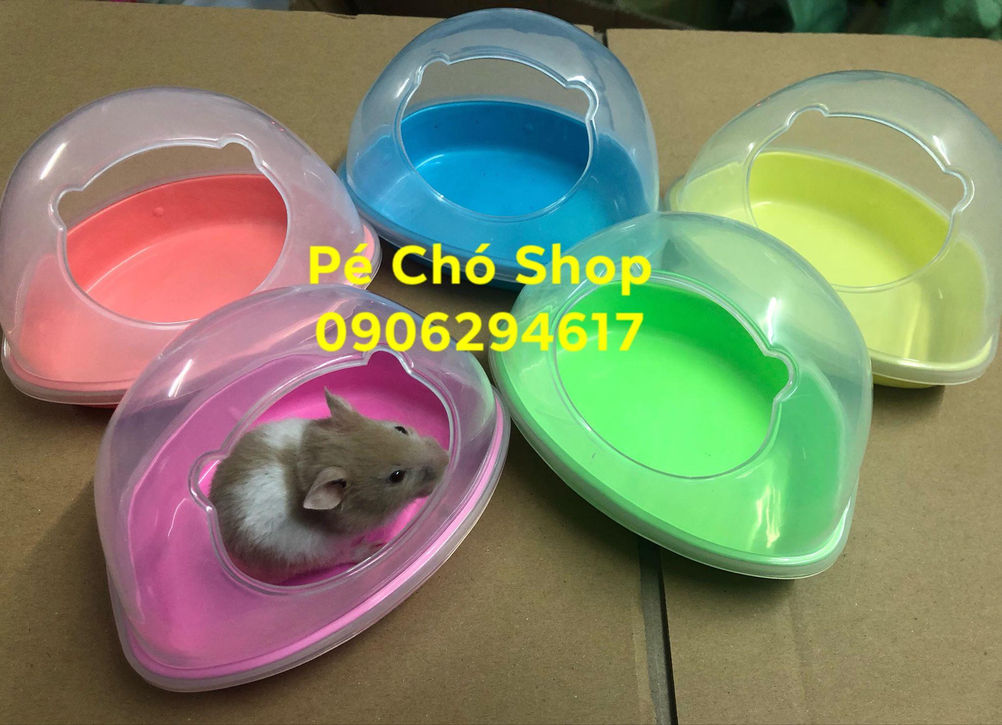 [HCM]Nhà Tắm Cát lớn cho hamster Bear ngũ sắc .