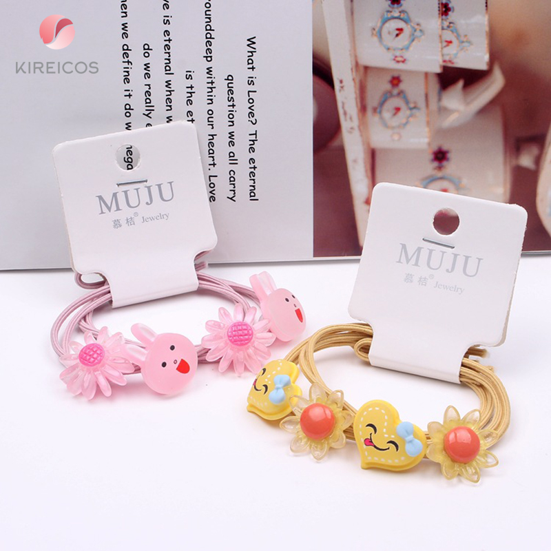 [HCM]Set 2 Sợi Dây Cột Tóc Cho Bé Hình Thú B127