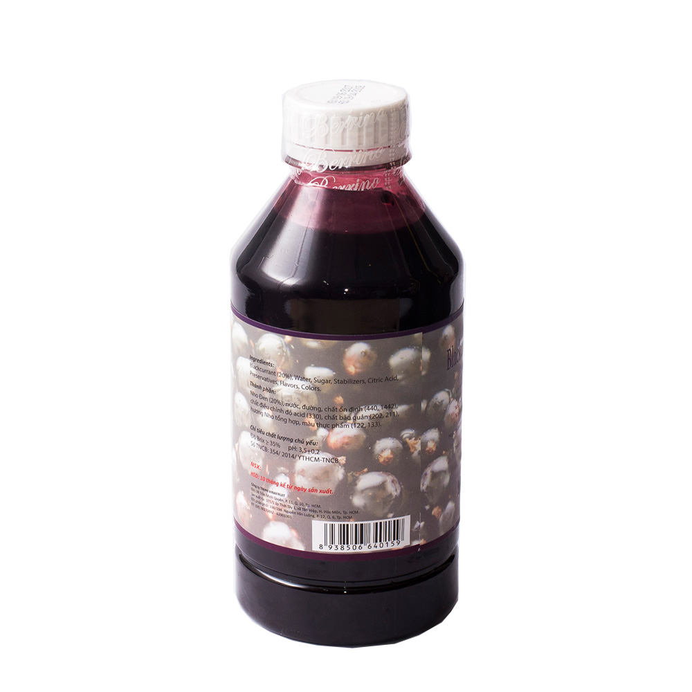 Sinh tố Nho đen Berrino (Berrino Blackcurrant Crush) 1L