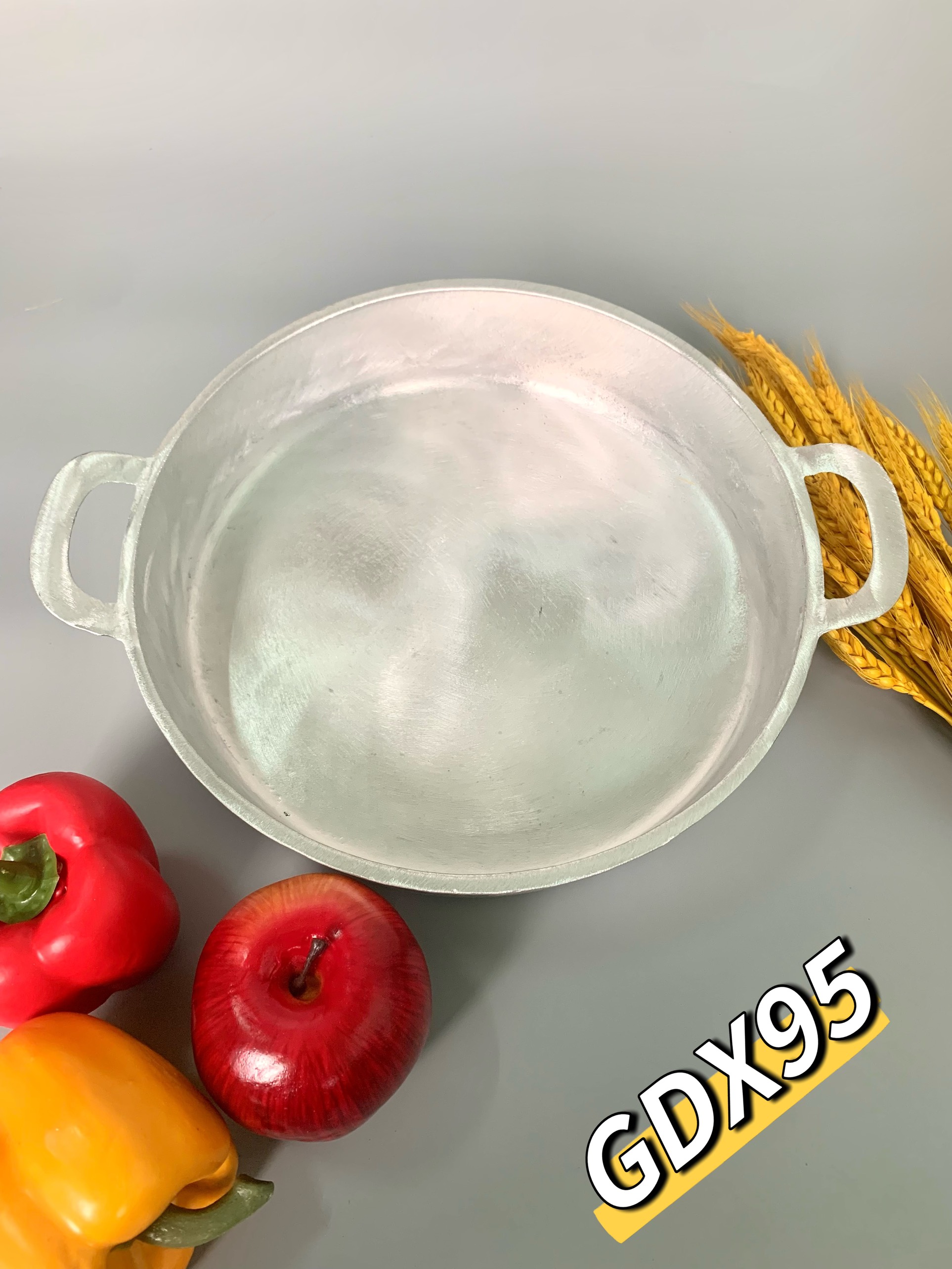 chảo gang đúc đáy bằng