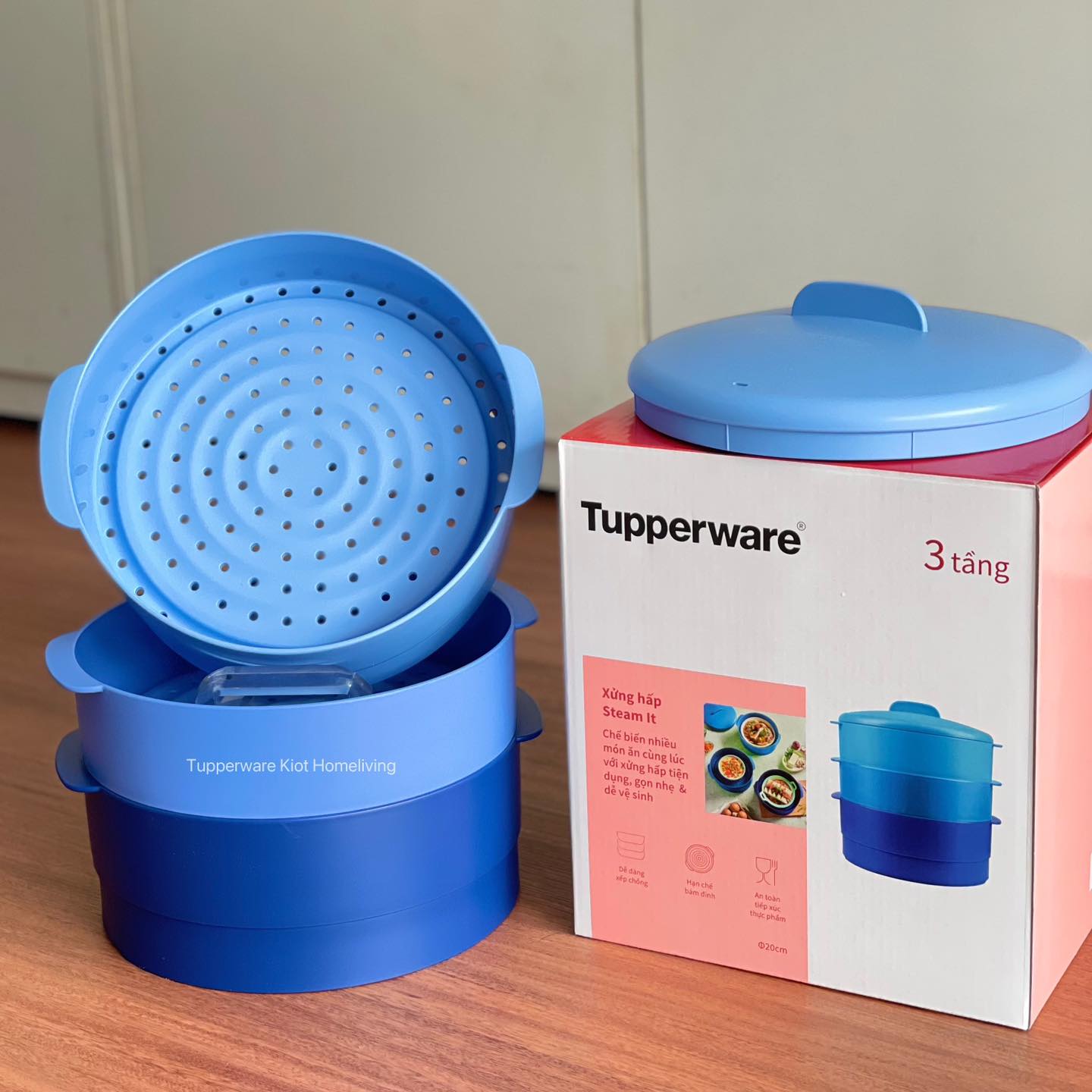 Xửng Hấp 2 Tầng/3 Tầng Tupperware Steam It - Tupperware Mall Chợ Lớn