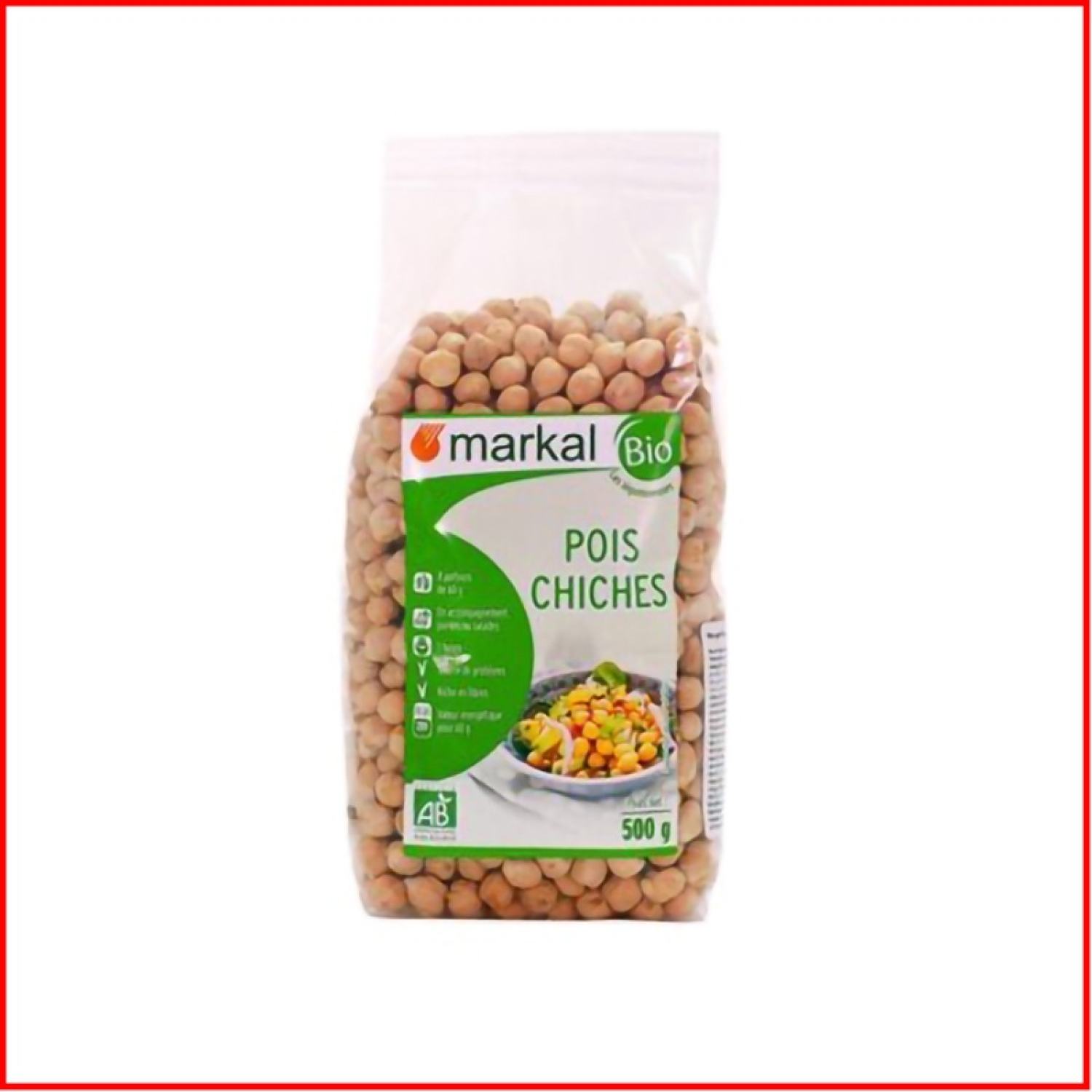 Đậu Gà Hữu Cơ Markal Pháp Gói 500g