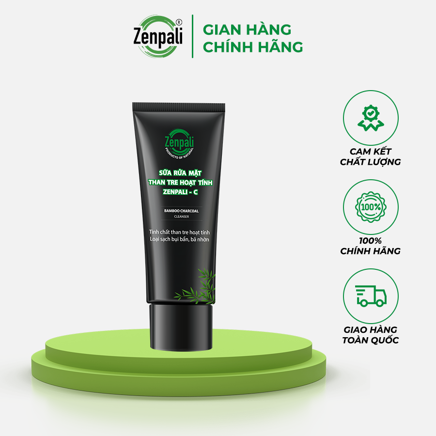 Sữa Rửa Mặt Than Tre Hoạt Tính Zenpali