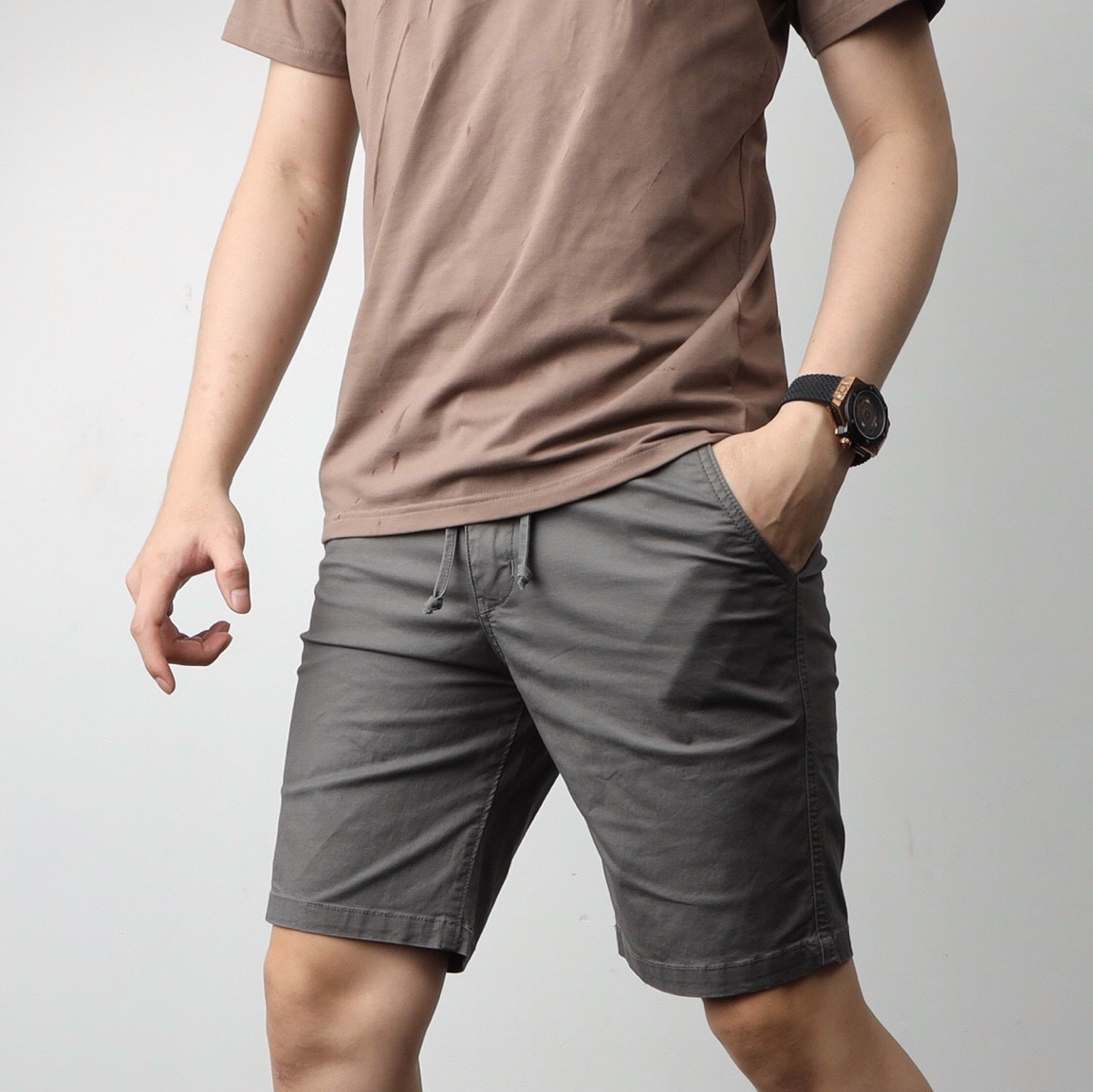 Quần Short Kaki nam PULL&BEAR - VNXK