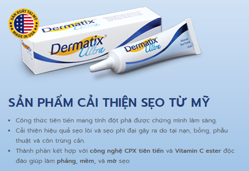 [GIẢM 20K ĐƠN 399K] Gel Làm Mờ Sẹo Dermatix Ultra 7g